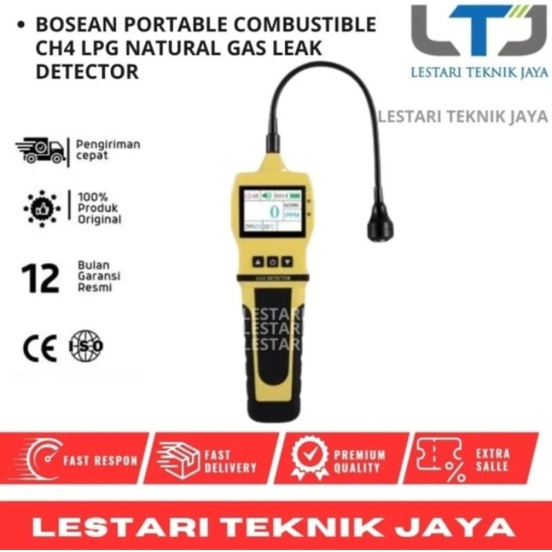 Bosean portable combustible CH4 LPG natural gas leak detector