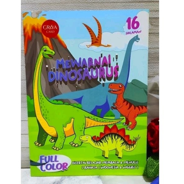 

Buku Mewarnai Gambar-Dinosaurus ARShoop Samarinda