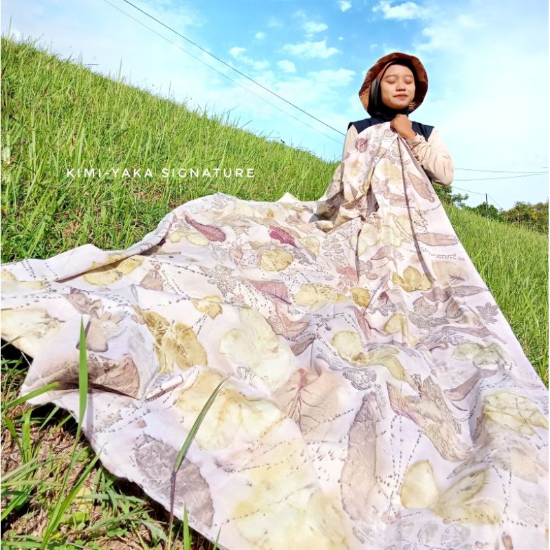 Kain Ecoprint, batik daun