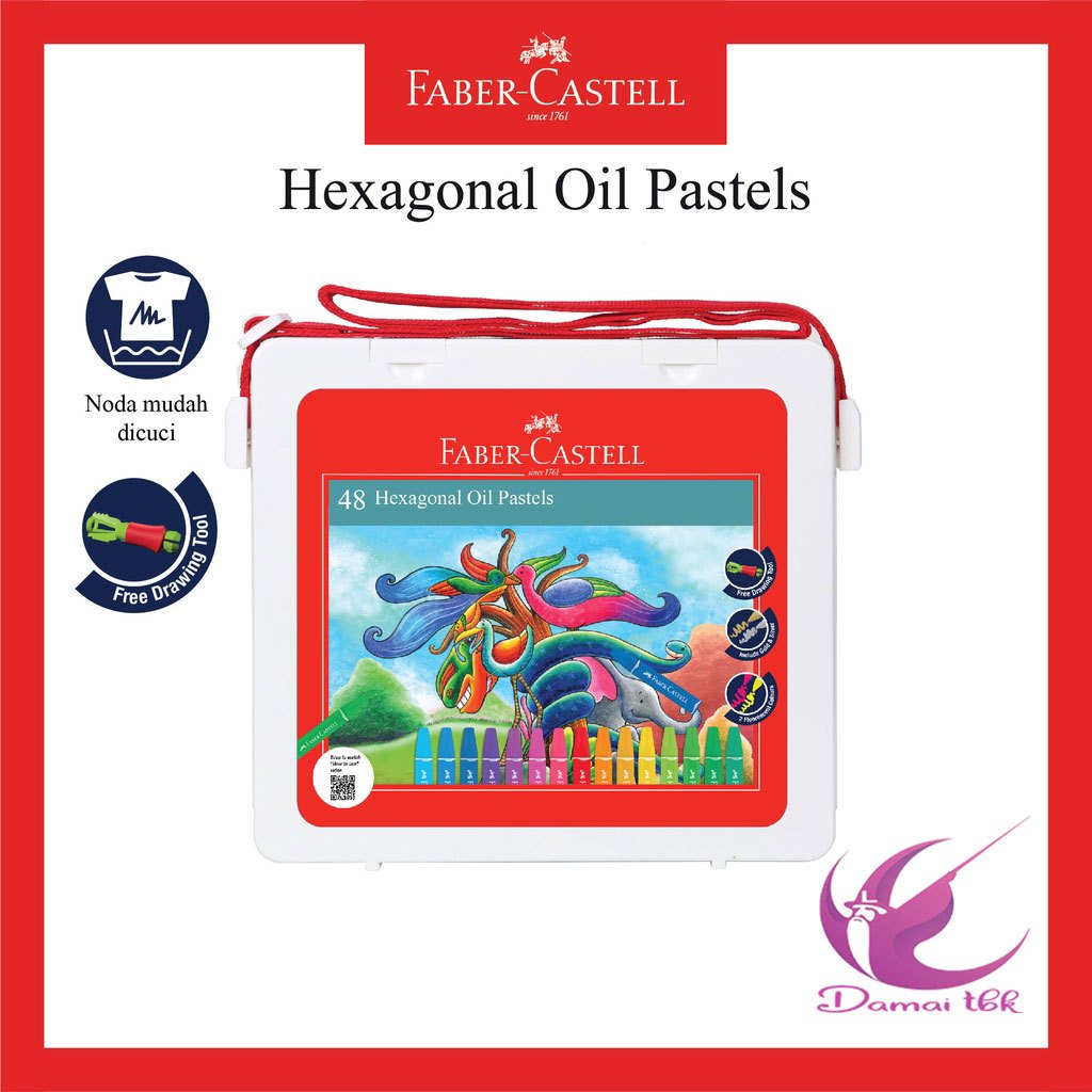 

Faber Castell Hexagonal Oil Pastel Crayon 48 Colours