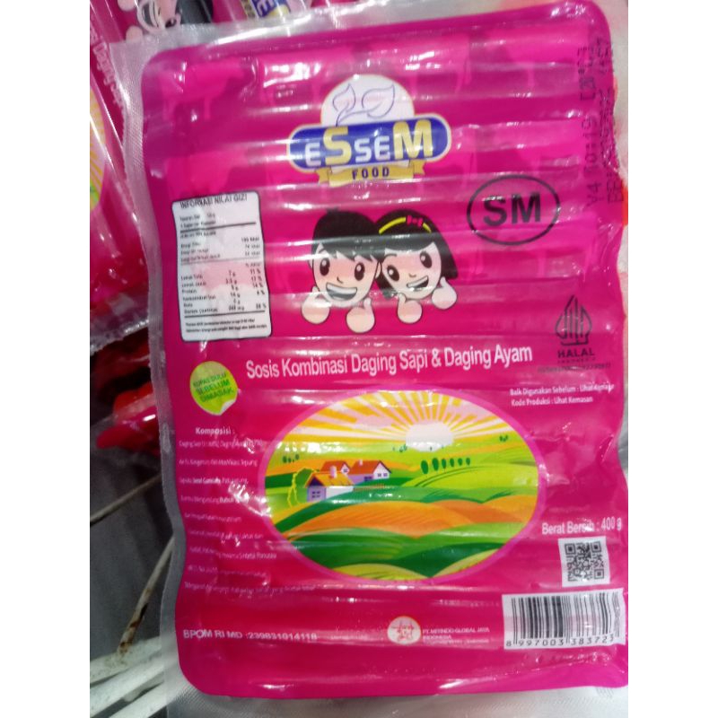 

sosis kombinasi. essem 25pcs/400g