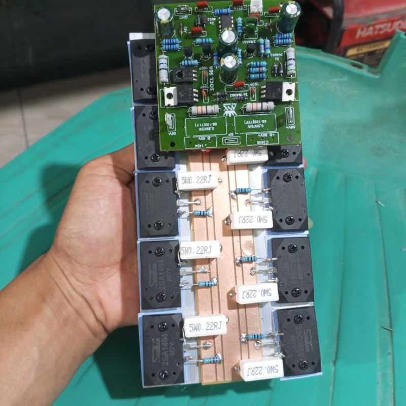 driver socl 506 plus final 5 set transistor SANKEN kit power amplifier