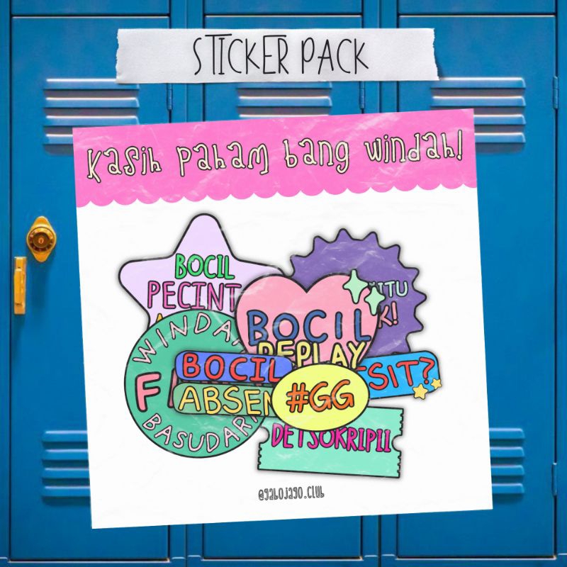 

[ PO–BACA DESKRIPSI ] "kasih paham bang windah!" stickers windah basudara by gabojago.club ☆