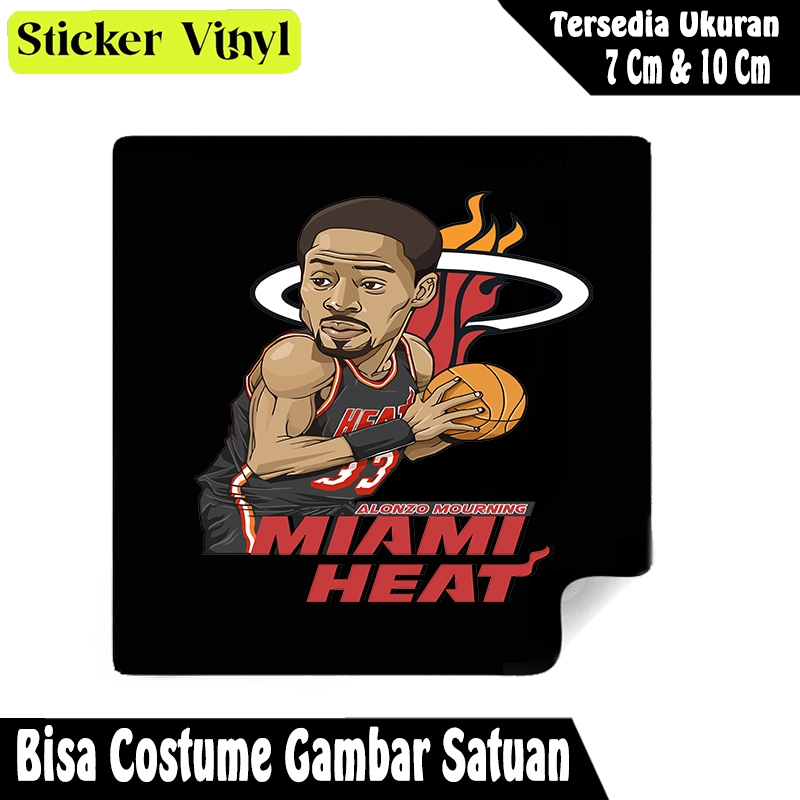 

Radit667 Stiker Sticker Alonzo Mourning Pemain Basket A Mourning Bahan Vynil Tahan Air