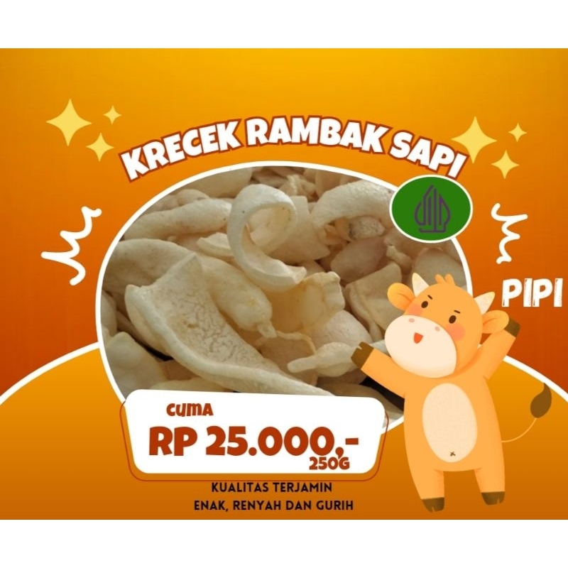 

kerupuk goreng rambak kulit sapi 250g