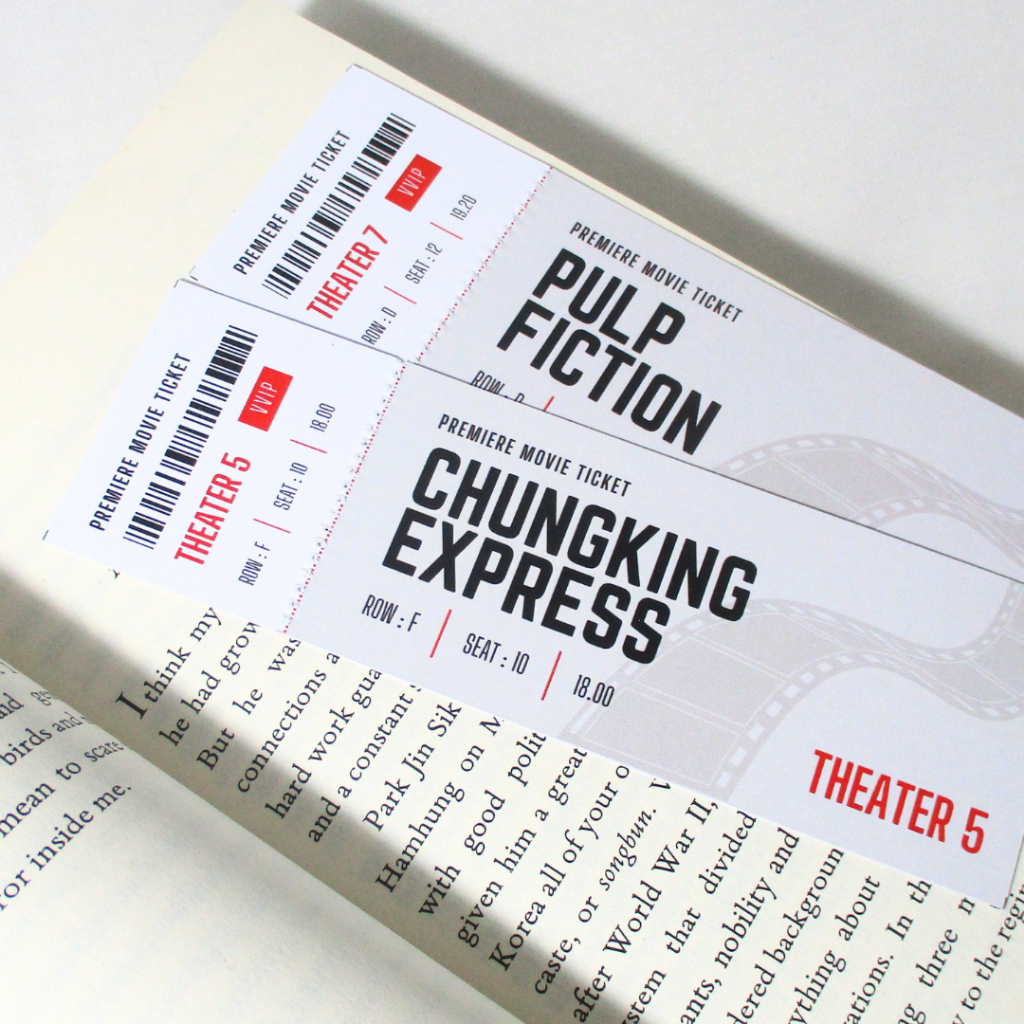 

Movie Ticket Bookmark | Pembatas Buku