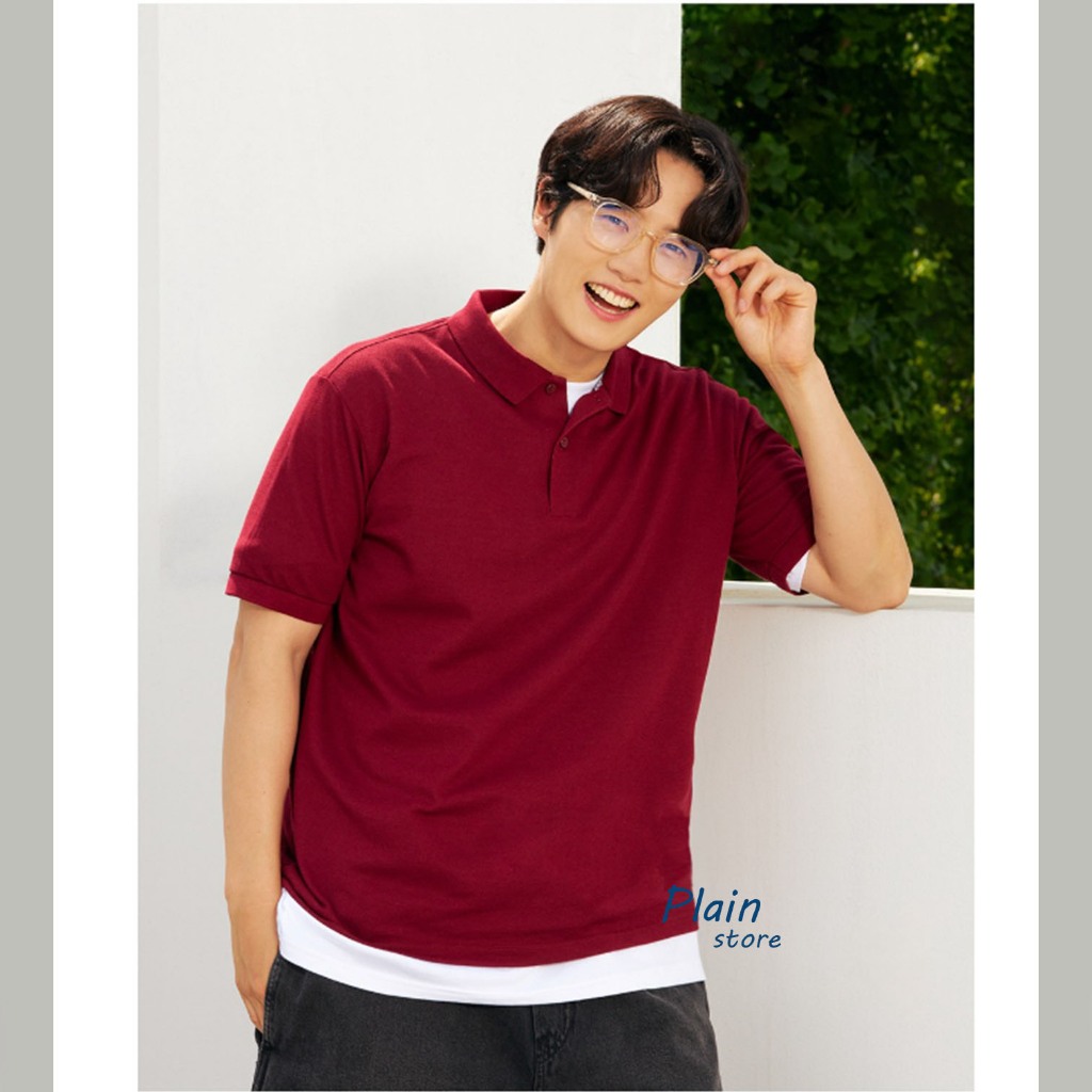 PS | Kaos Polos Polo Shirt Pria Kerah Polo Wangki Tangan Pendek Seragaman