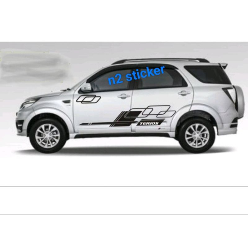 CUTTING STICKER MOBIL TERIOS RUSH FORTUNER  STIKER MOBIL