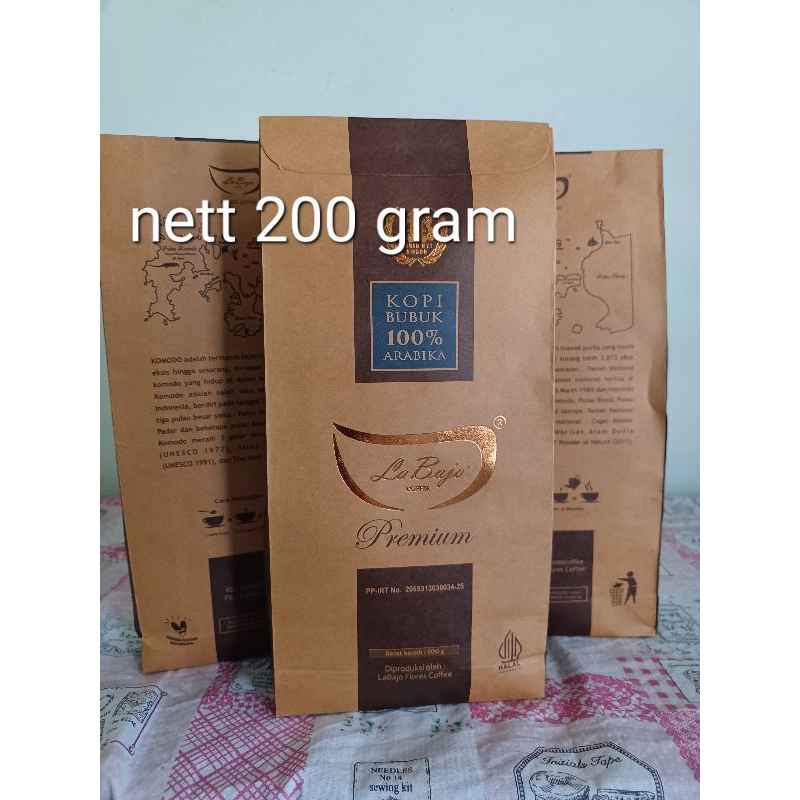 

Kopi asli arabica murni Manggarai Flores dari La Bajo jenis fine grind