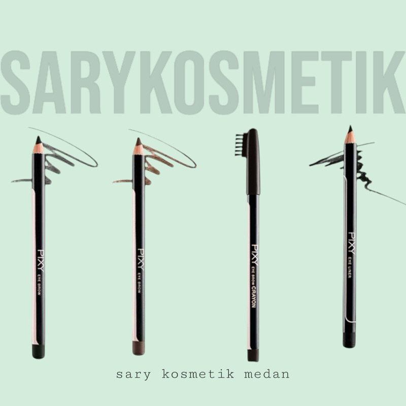 ua,x] PIXY eyebrow pencil - celak pensil alis kayu simple pigmented mudah di gunakan