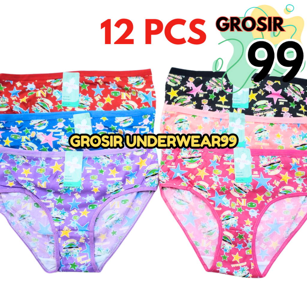 CD REMAJA WANITA BUNGA LUSINAN / 12 PCS GROSIR99