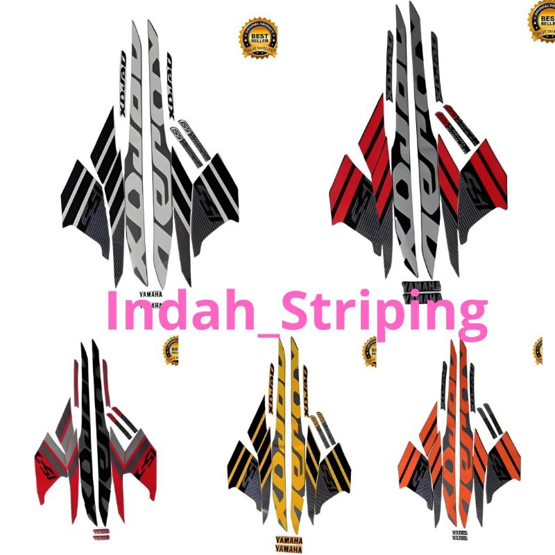 Stiker  Lis Striping  Standart Motor Aerox Tahun 2018 Full Body