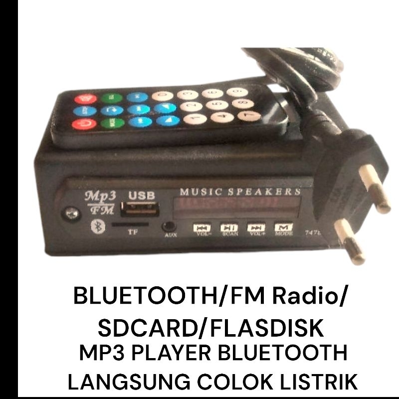 MP3 Bluethoot /Radio FM Rakitan langsung listrik (Siap pakai)