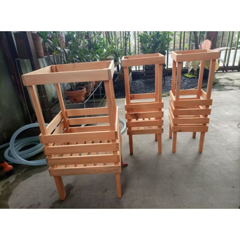 pot kayu anggrek 30x30x60/25x25x60/20x20x60