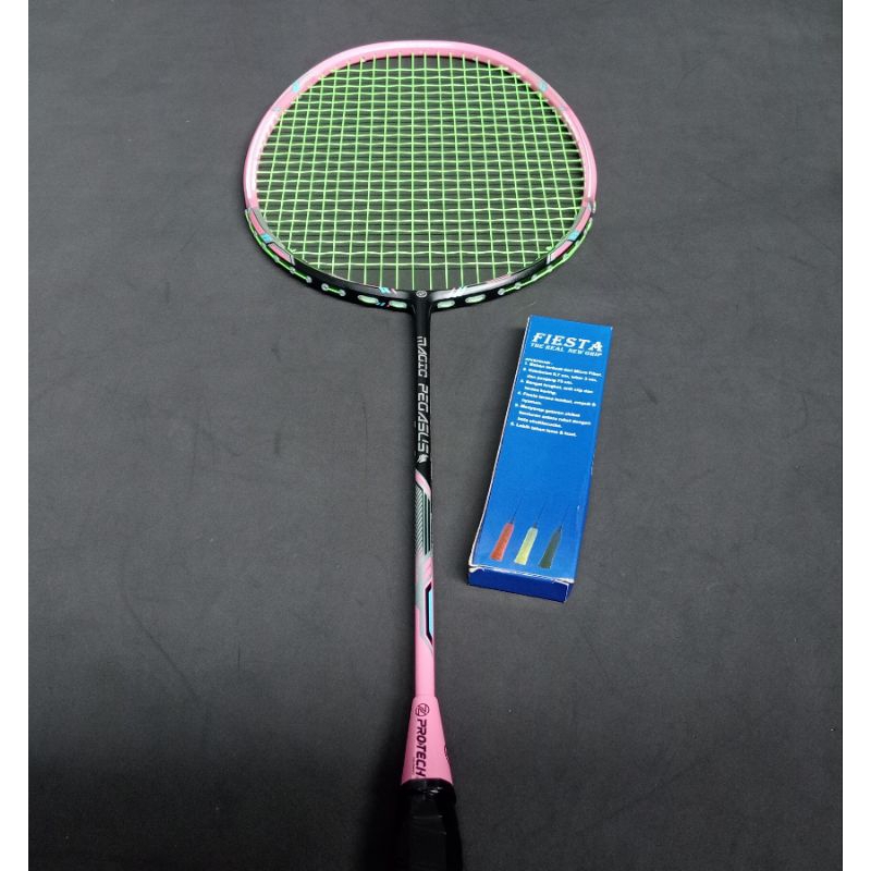 Raket badminton bekas second original protech magic pegasus