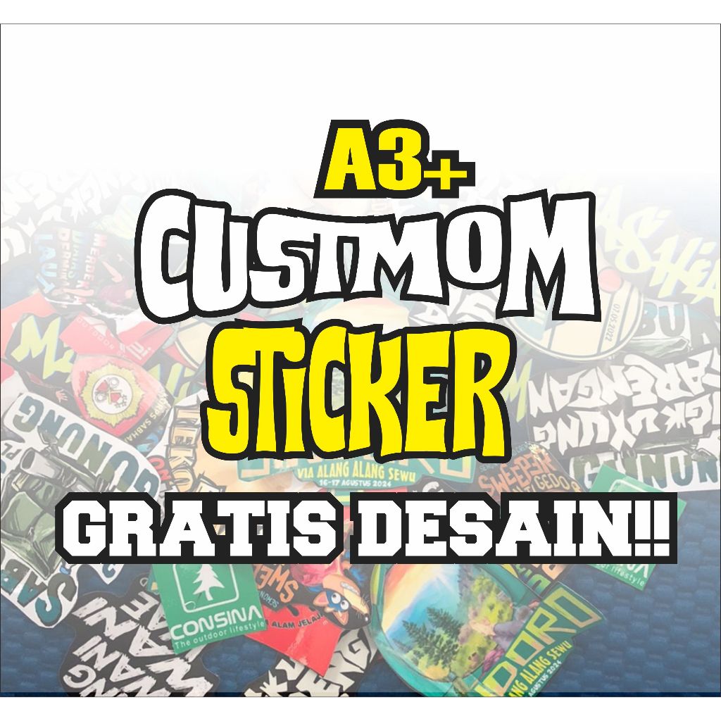 

Sticker Custom size A3+