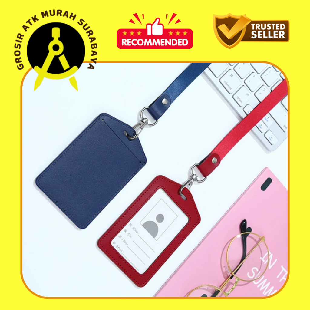 

Tempat ID Card Kantung ID Card Kulit Sintetis Bahan PU Kulit