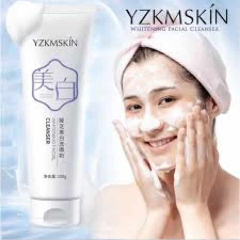 YZKMSKIN Whitening Facial Cleanser / Sabun Cuci Muka Pembersih Wajah