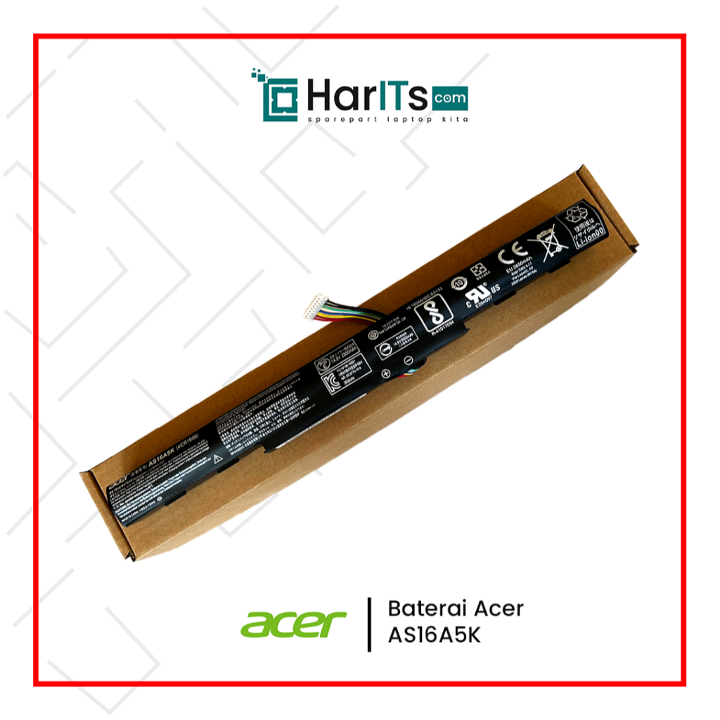 Baterai Battery Laptop Acer Aspire E5-475 E5-575 E5-774 E5-774G E5-476 E5-476G AS16A5K