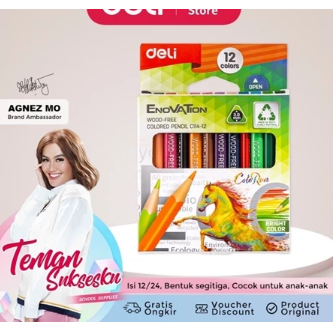 

Deli Mini Pensil Warna 12 Warna EC114-12 - Pensil Warna Mini Deli