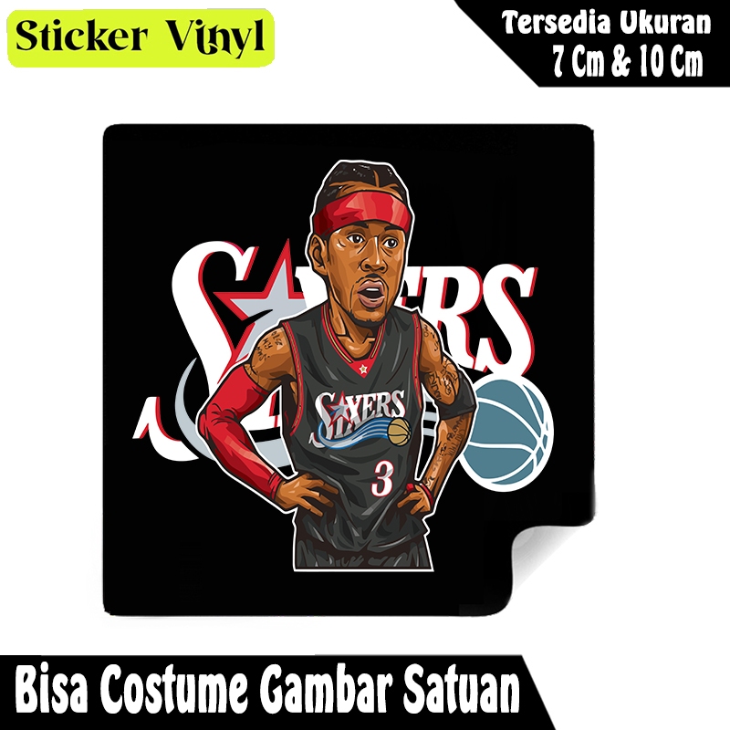 

Radit667 Stiker Sticker Pemain Basket Iverson Sixers Bahan Vynil Tahan Air Bisa Custom Gambar