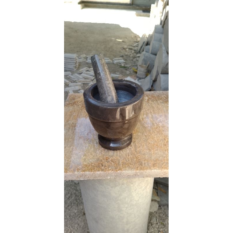 Lumpang Alu Batu Granit Lesung Granit Tumbukan Obat/Puyer