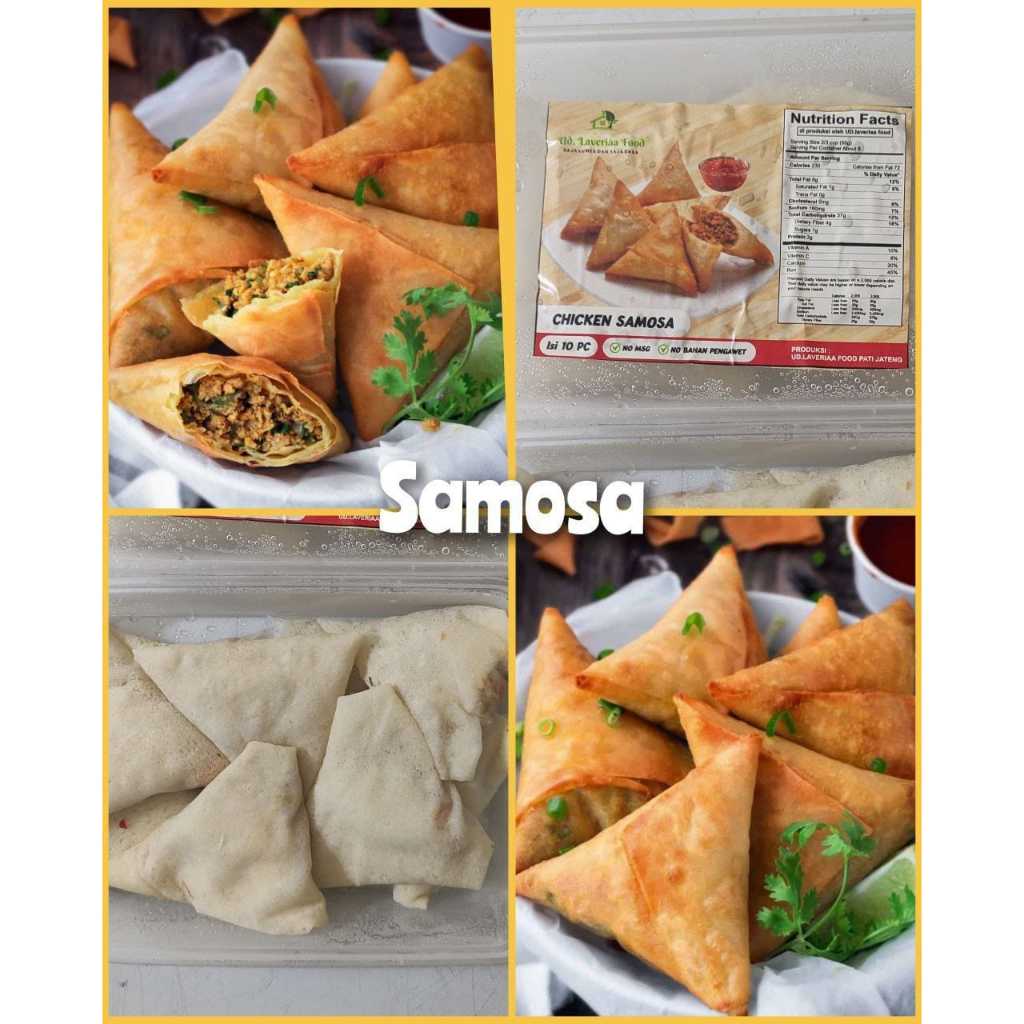 

SAMOSA AYAM Camilan Frozen Food Olahan Ayam Makanan Beku Snack Hemat Goreng Lauk Chicken Halal