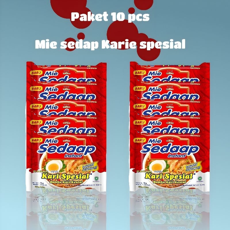 

Paket Mie Sedaap Kari Spesial Paket 5Pcs Mie Kari Instant