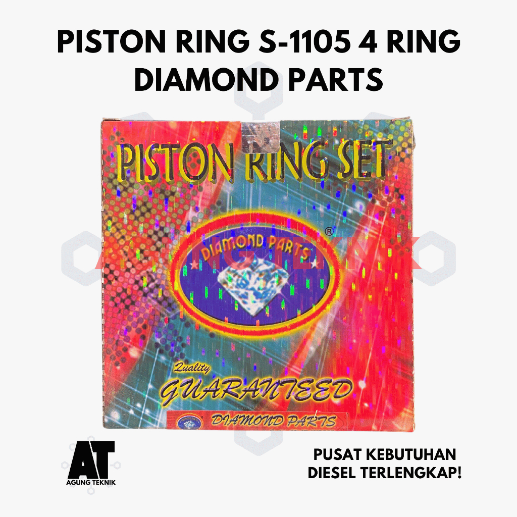 ⁠Piston Ring S-1105 / Ring Seker S1105 4 Ring Diamond Parts