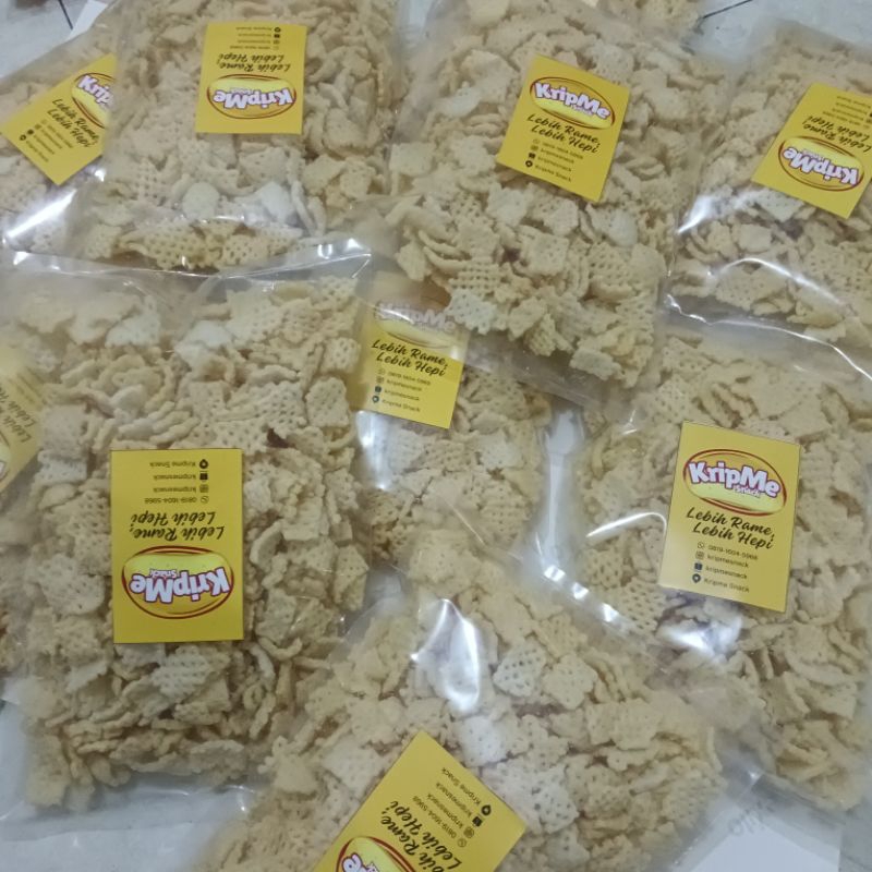 KripMe Snack Jual Snack Taro Enak Gurih Cocok untuk Rapat (100 gr), Jual Kripik Taro Net Kemasan Bes