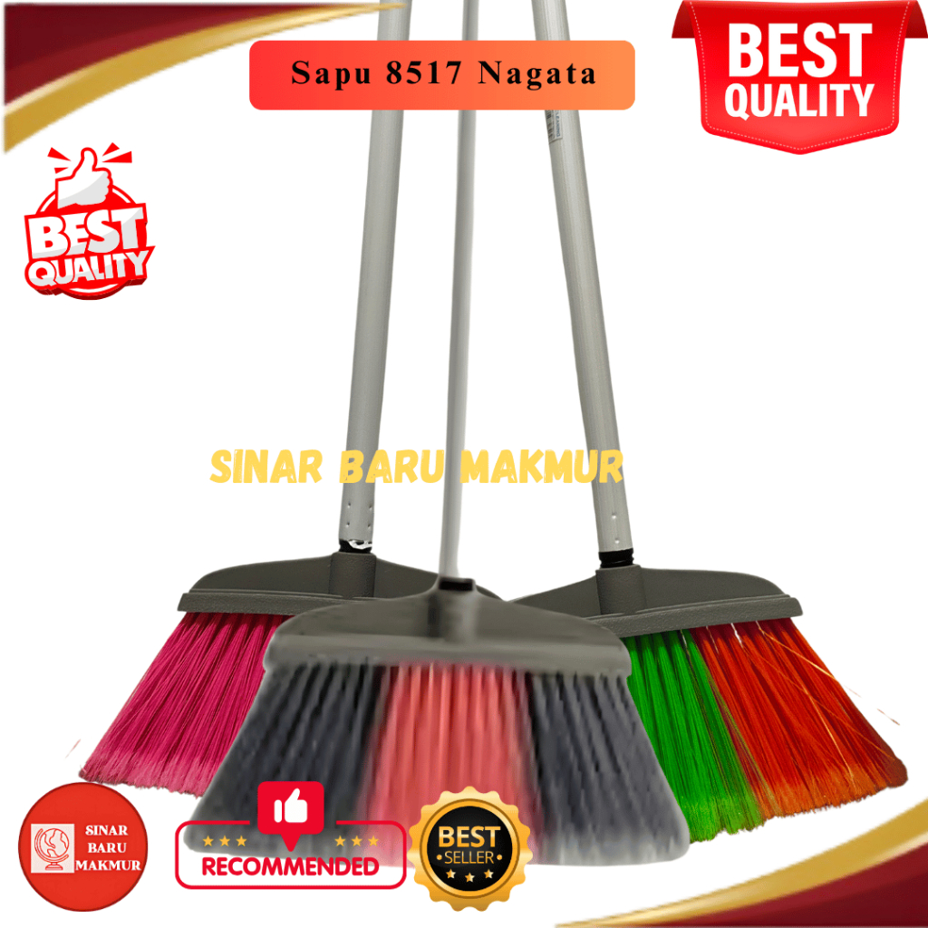 Sapu Nagata 8517 / Sapu plastik Nagata / Sapu lantai / Sapu nylon Nagata