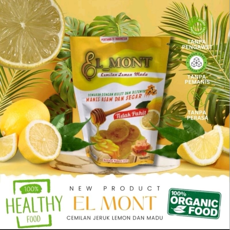 

ELMONT SUPER HEMAT 5PCS | Cemilan Jeruk Lemon dan Madu | Cemilan Sehat 100gr