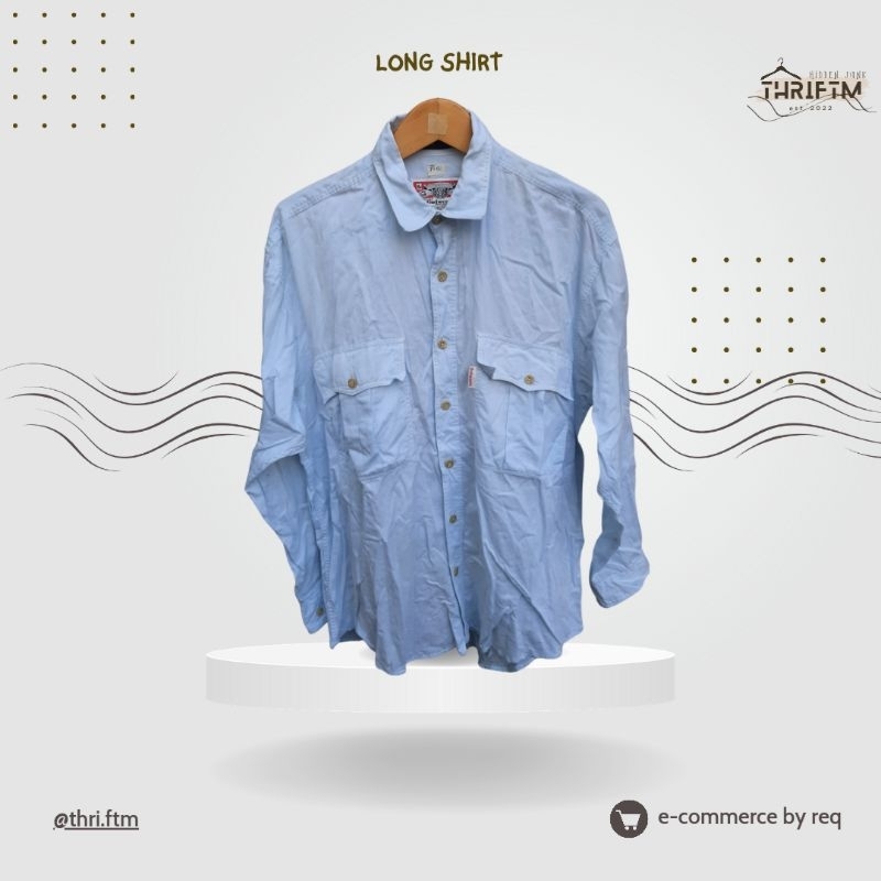 Long shirt/Kemeja Panjang Denim by Budweiser