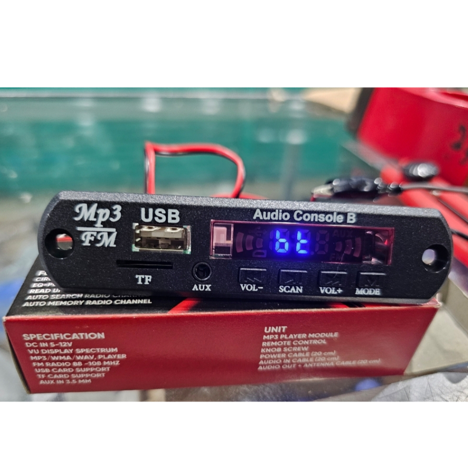 Kit Module Mp3 Bluetooth 12Volt