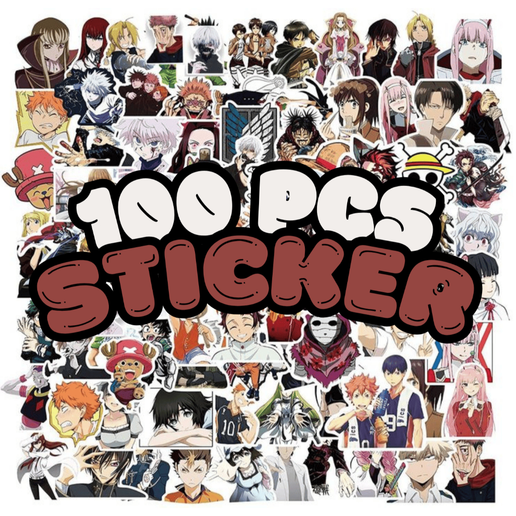 

50/100 pcs Sticker Deco Mixed Anime | Sticker Laptop | HP | Ipad | [Sticker Murah]