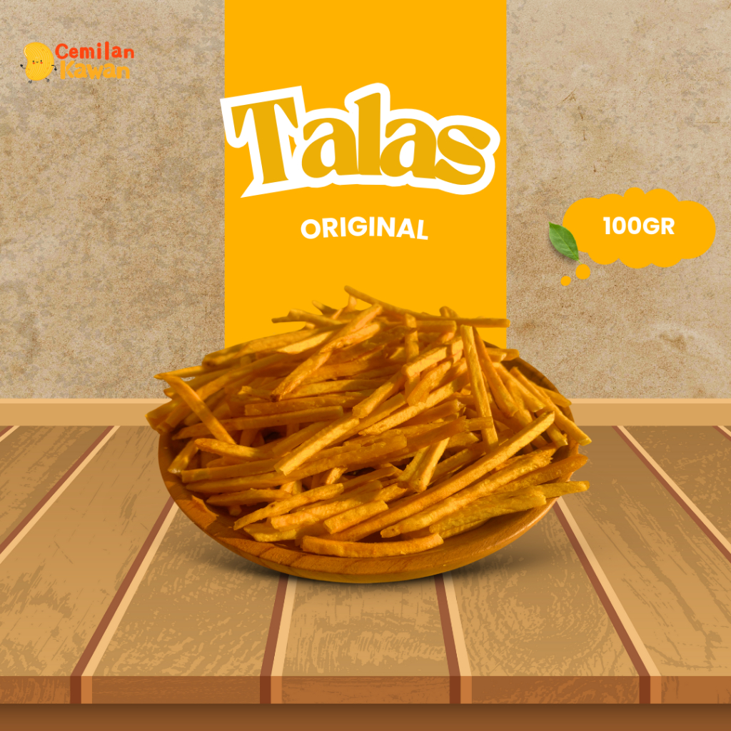 

Cemilan Kawan - Keripik Talas 100 gram Snack Kiloan