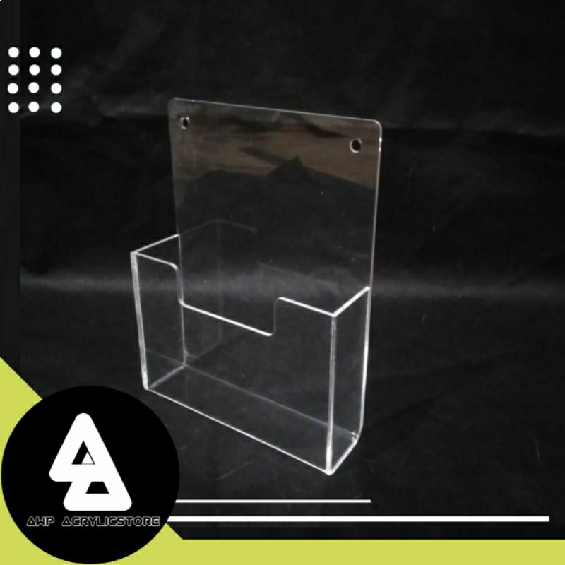 

Tempat Brosur Dinding Acrylic A6 - Display Tembok Gantung Akrilik