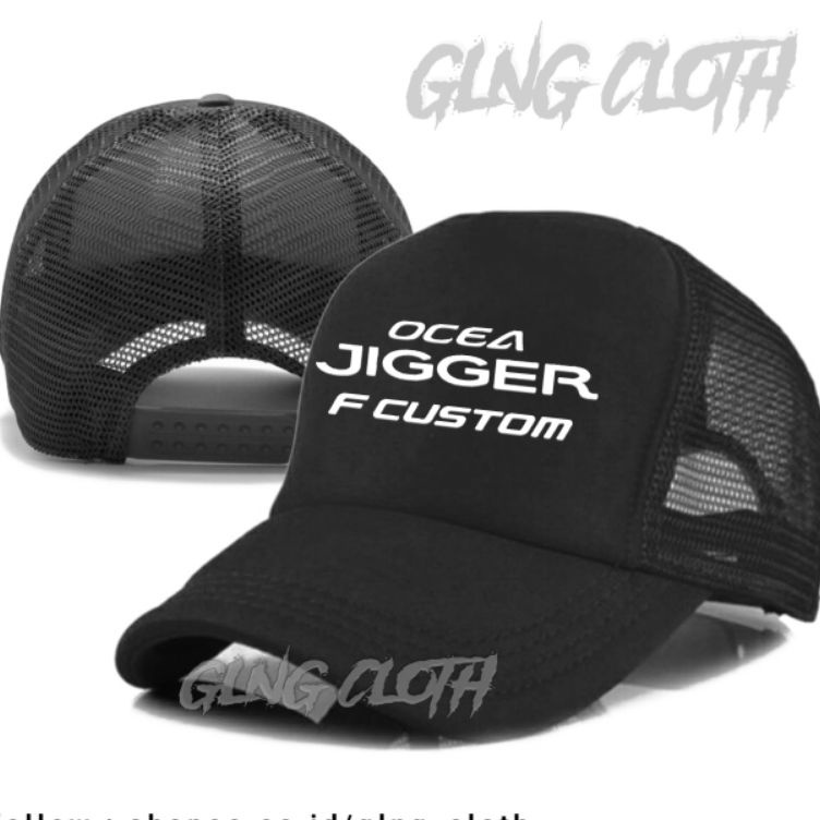 Super Jaminan  Topi Ocea Jigger F Custom Trucker Jaring  Topi Shimano Ocean Jigger F Custom  Topi Ma
