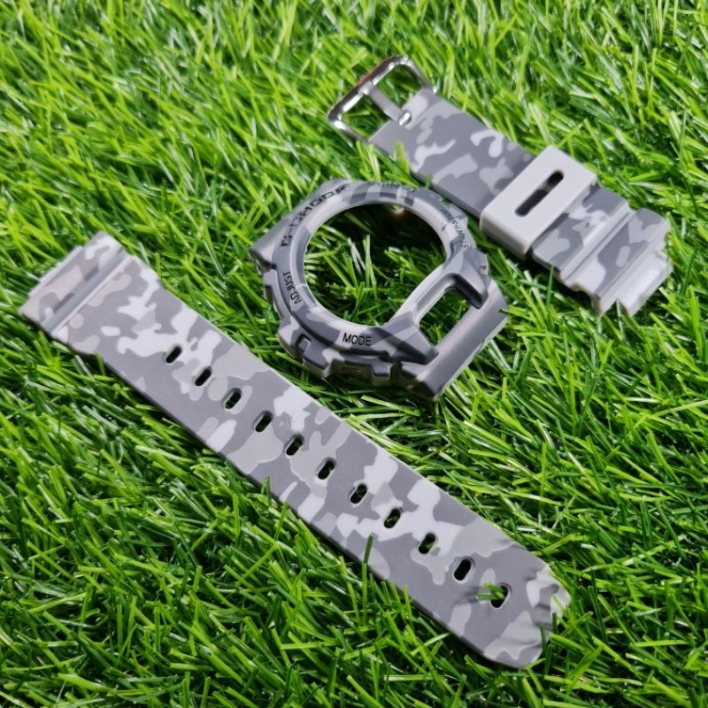 BNB BEZEL N STRAP GSHOCK G-SHOCK DW6900 DW-6900 DW6600 GREY CAMO
