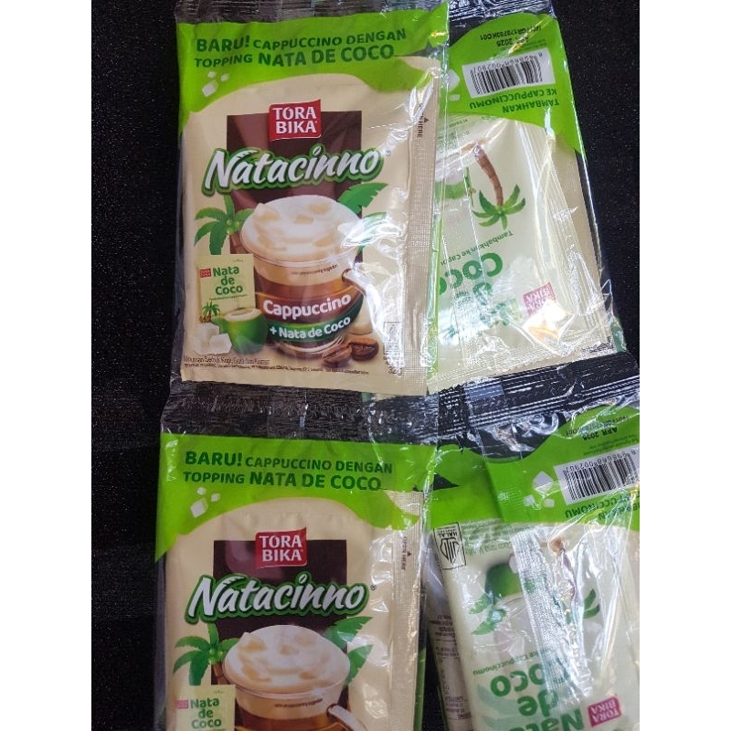 

Torabika Natacino, dilengkapi nata de coco dibelakang kemasan ya kak, 1rcg 6pcs