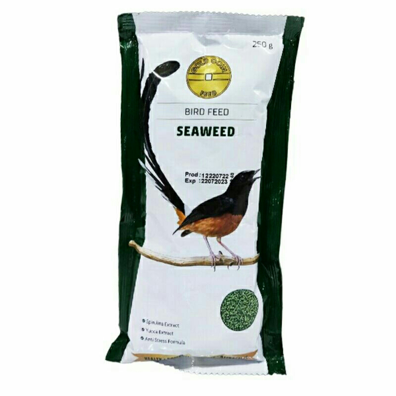 GOLD COIN SEAWEED 250 GRAM GOLDCOIN HIJAU RUMPUT LAUT ORIGINAL VOER