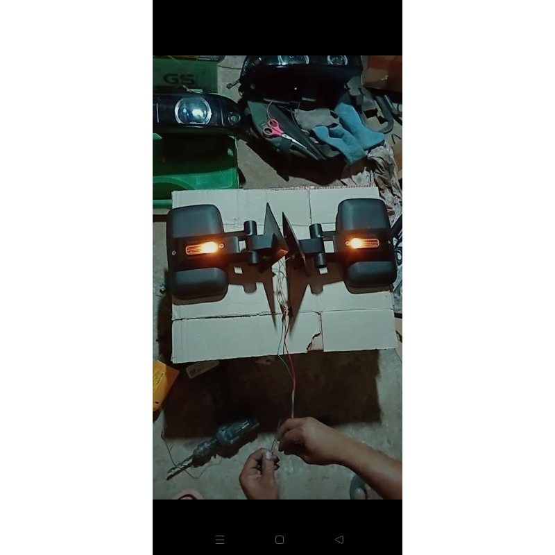 Spion modif + lampu sein Opel blazer