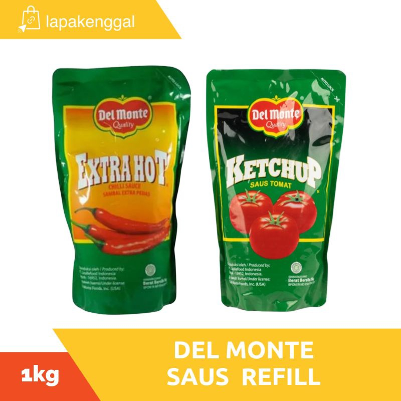 

Del Monte Saus / Saos Refill 1kg ( Extra Hot / Tomat )