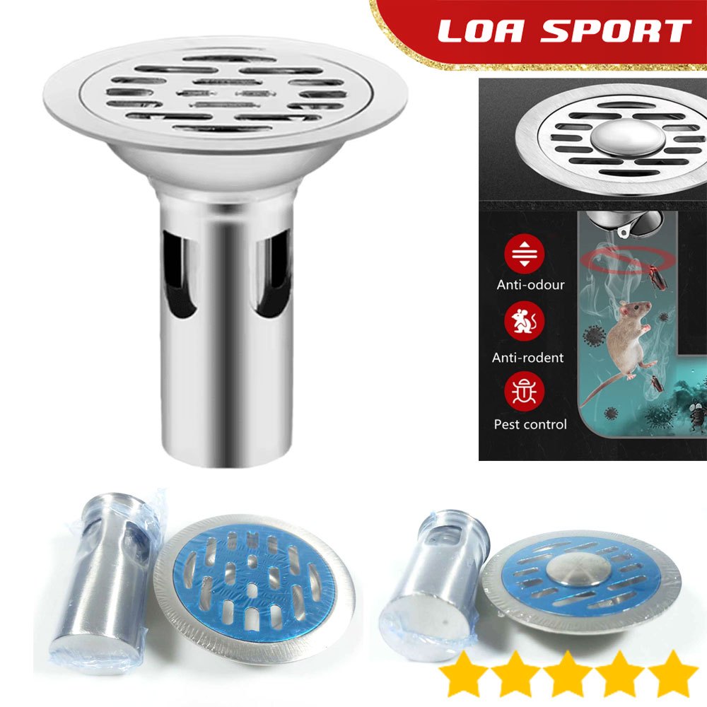 Avur Saringan Air Kamar Mandi Stainless Panjang Anti Tikus Bau Got