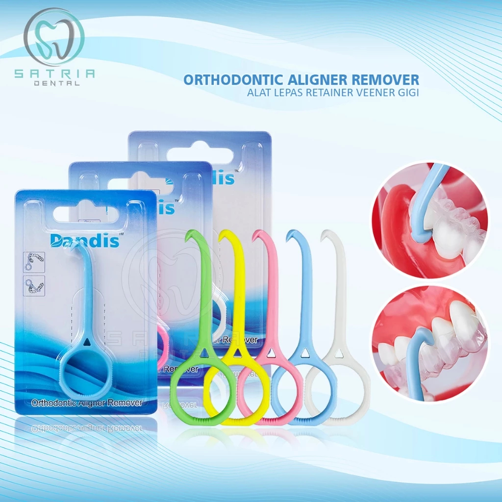Dental Orthodontic Aligner Remover Bantu Lepas Retainer Aligner Hook Remover Veener Gigi