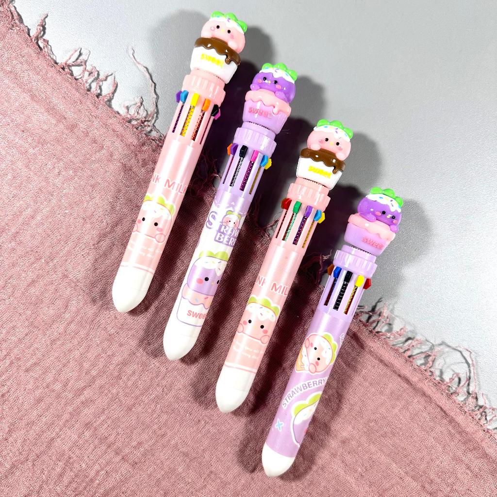 

(Pcs)Bulpen 10 warna AODEMEI 15300 0.7mm / Bulpoin AODEMEI Motif Sweet