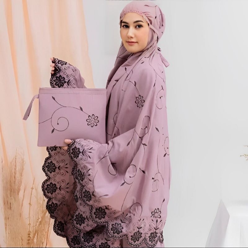 Mukena Wanita Sholat Trend Baru Sale Ramadhan Rukuh Traveling Ngaji Perlengkapan Solat Ruguh Wasnita