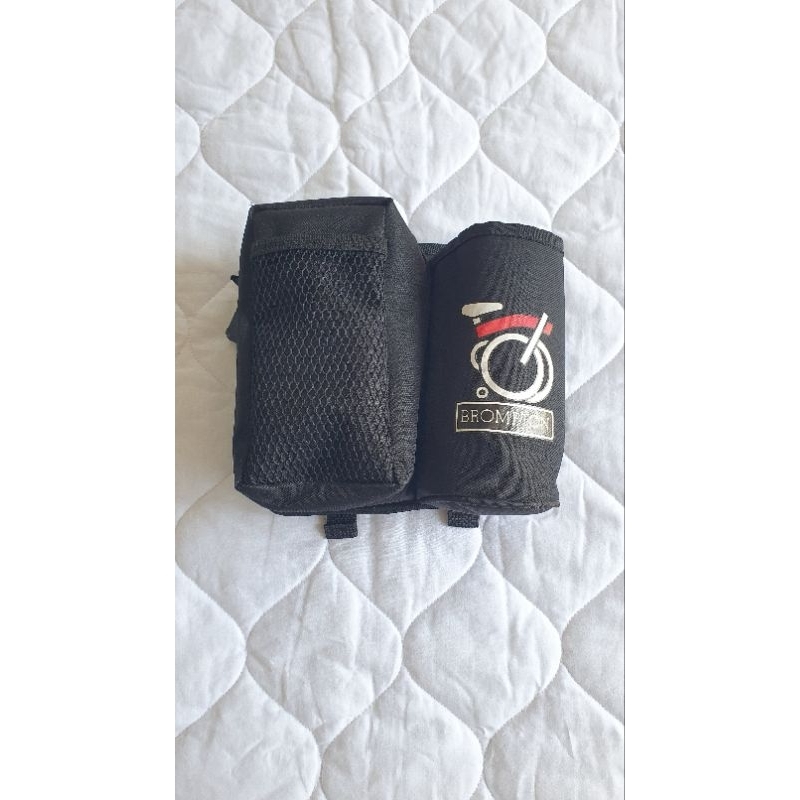 Tas penyimpanan botol minum hitam sepeda lipat bicycle black drink bottle storage bag dahon element 