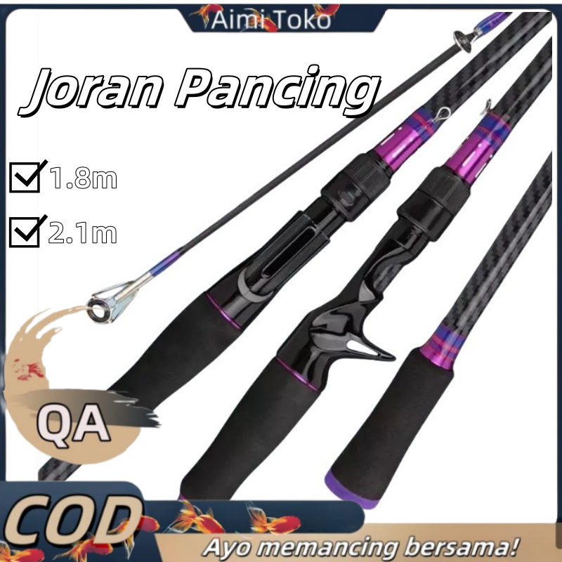 AIMI Alat pancing bahan karbon berkualitas tinggi / joran lempar bahan serat karbon / joran pancing 