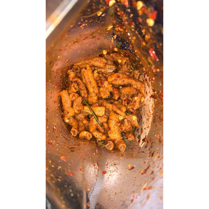 

KERIPIK USUS AYAM KRISPI PEDAS DAUN JERUK MANTAP 250GR